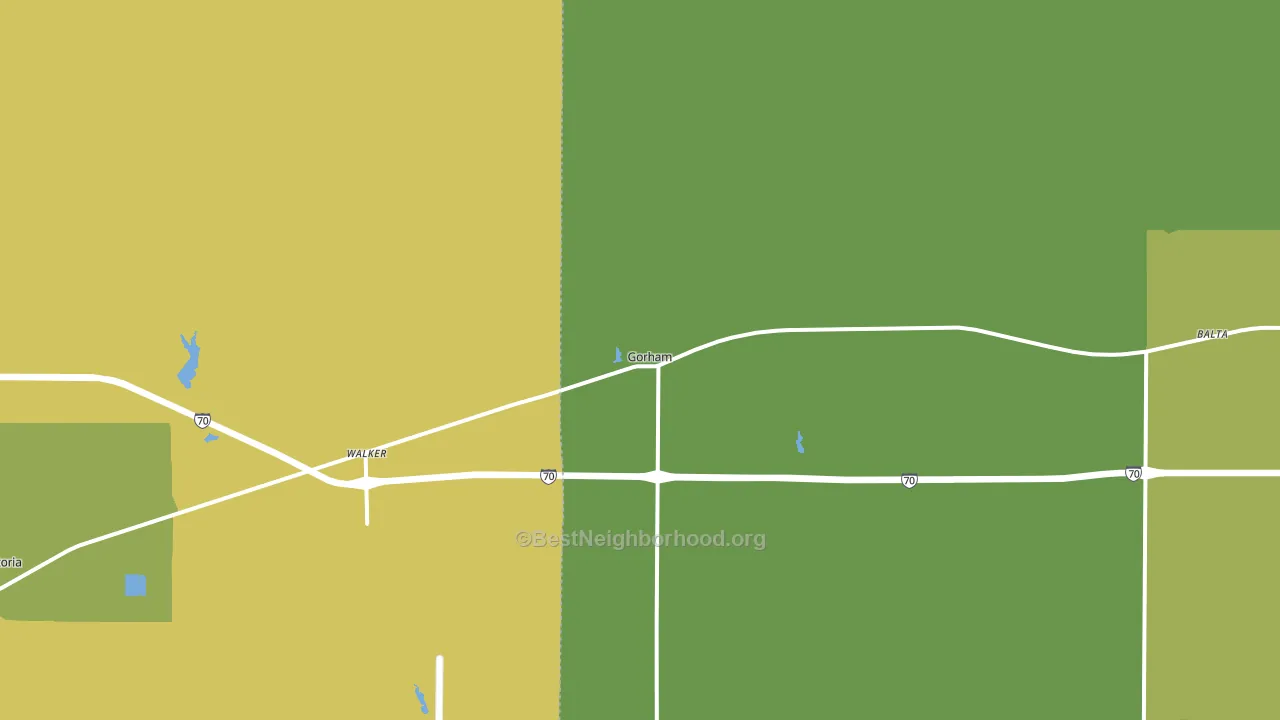 67640, KS block-group voter-turnout map