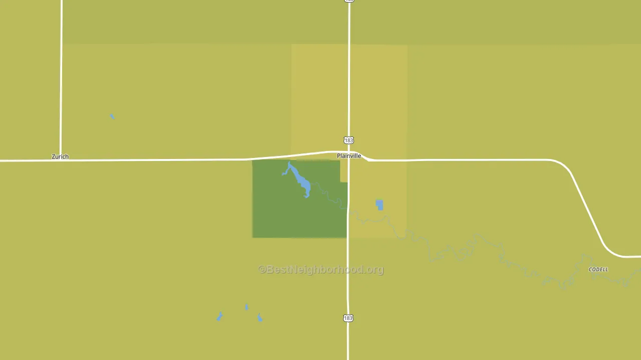 67663, KS block-group voter-turnout map
