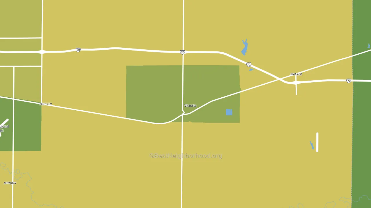 67671, KS block-group voter-turnout map