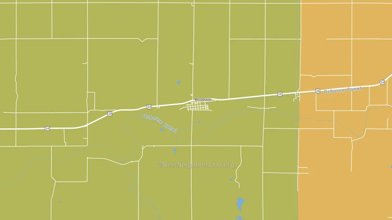 67675, KS block-group voter-turnout map