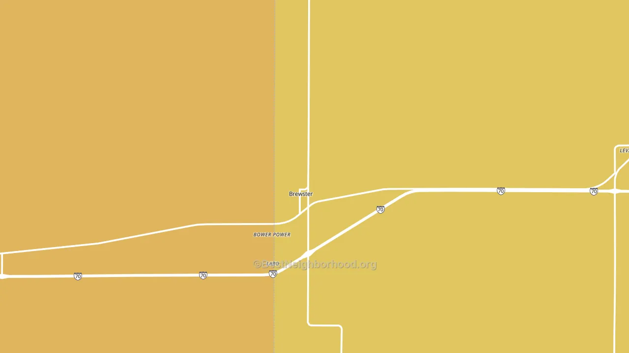 67732, KS block-group voter-turnout map
