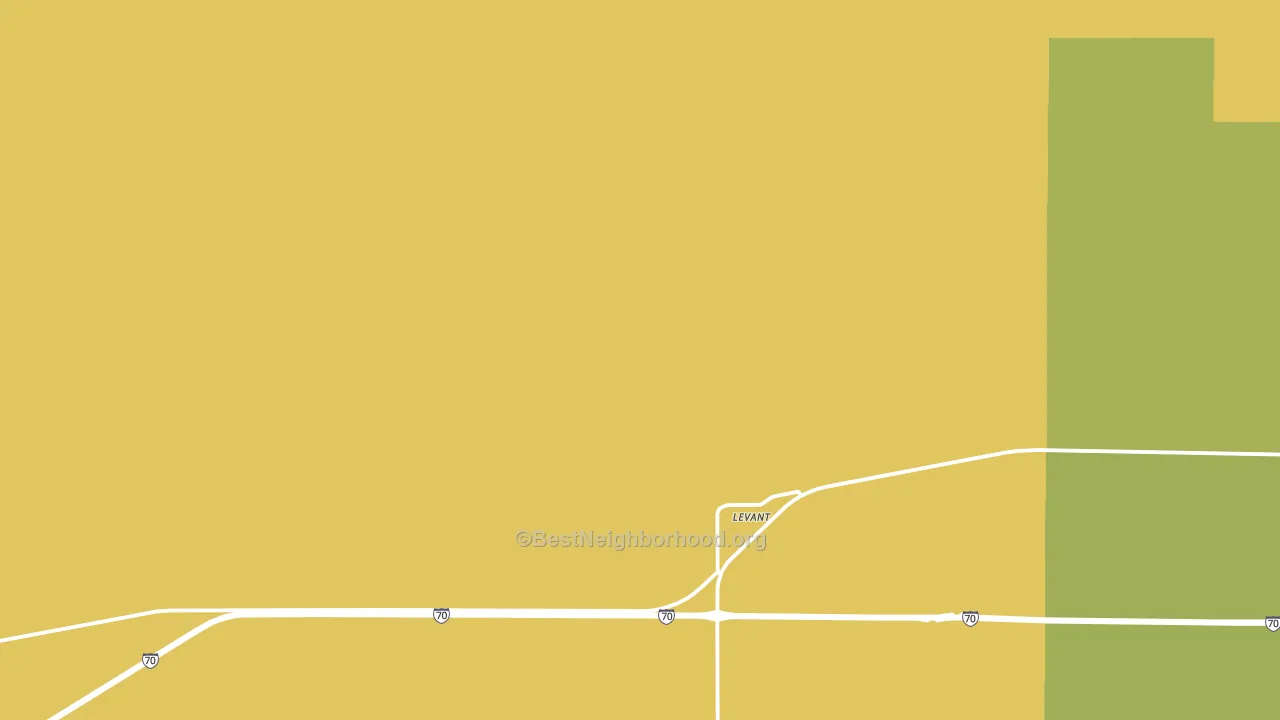 67743, KS block-group voter-turnout map