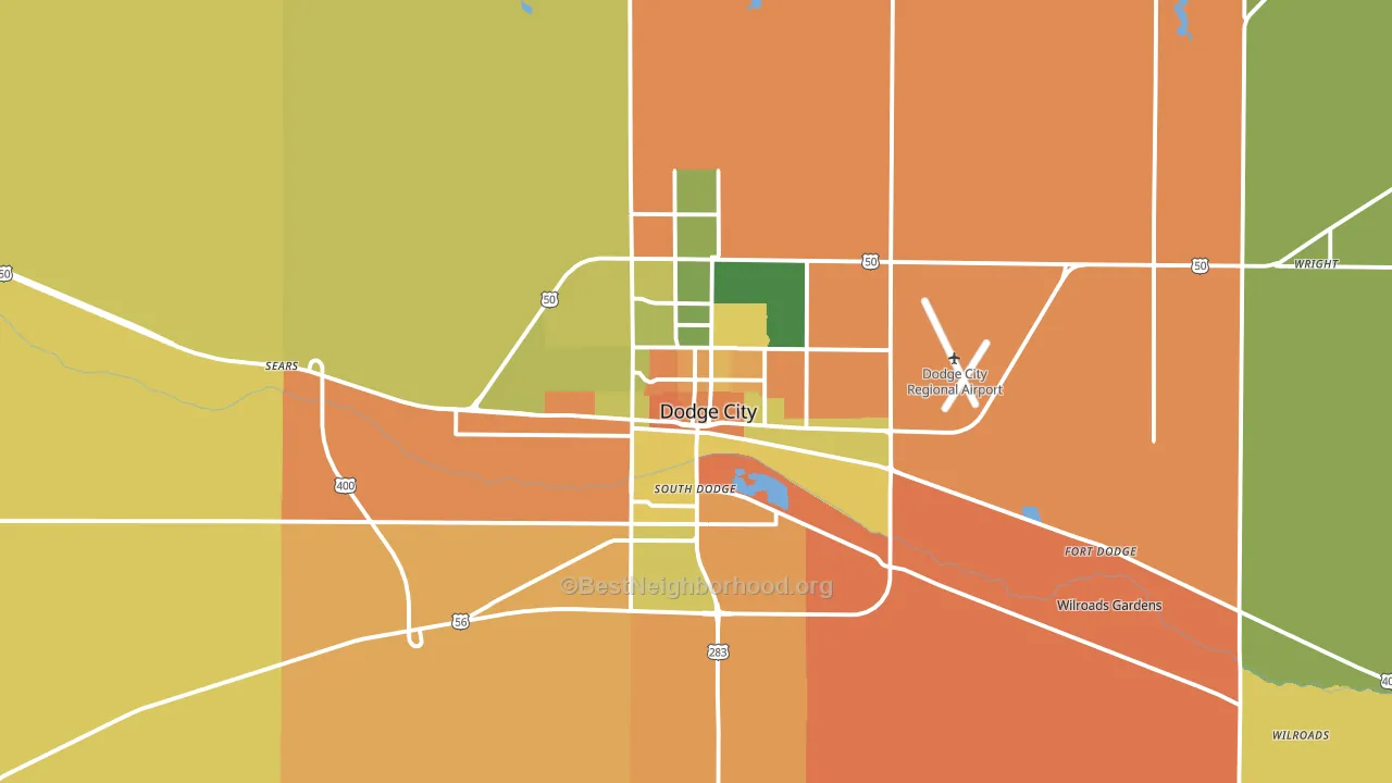 67801, KS block-group voter-turnout map