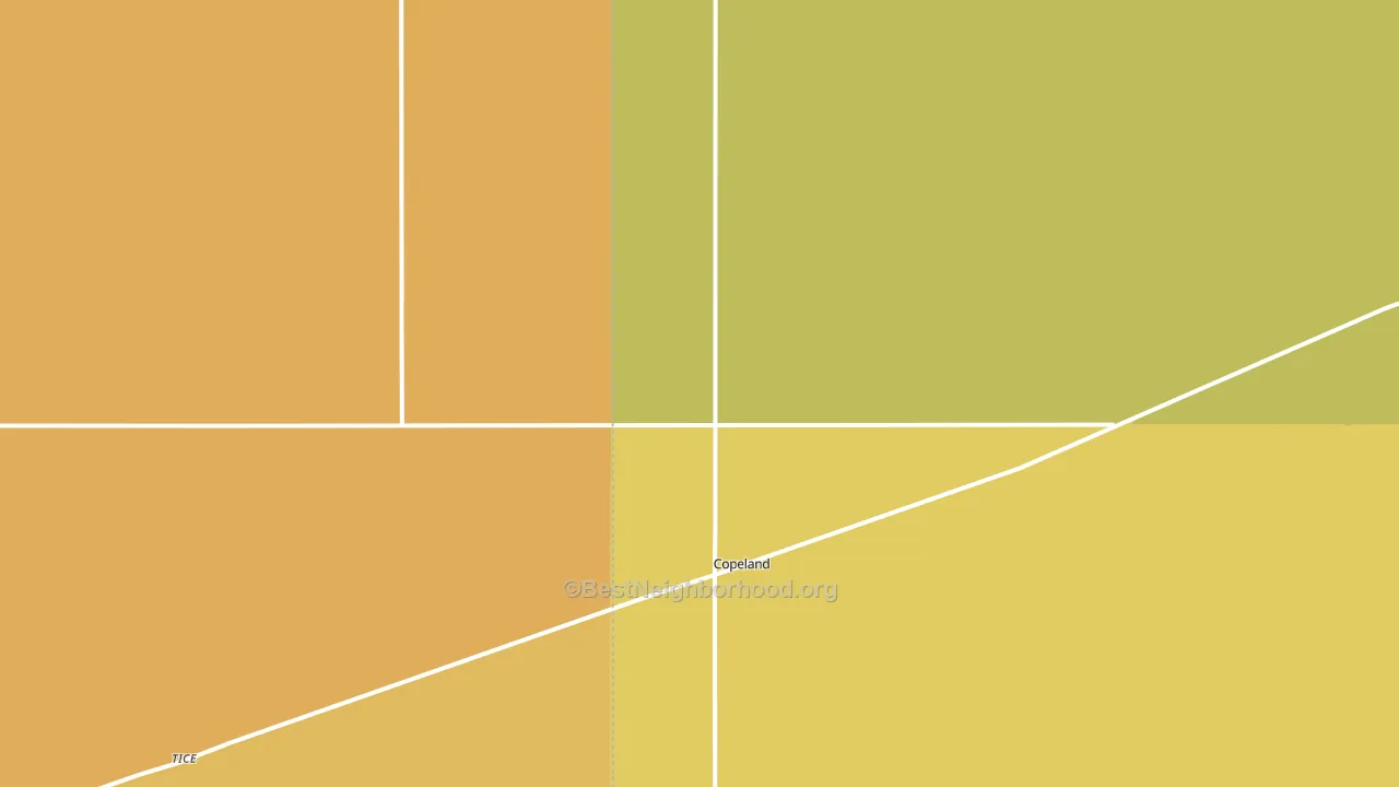 67837, KS block-group voter-turnout map