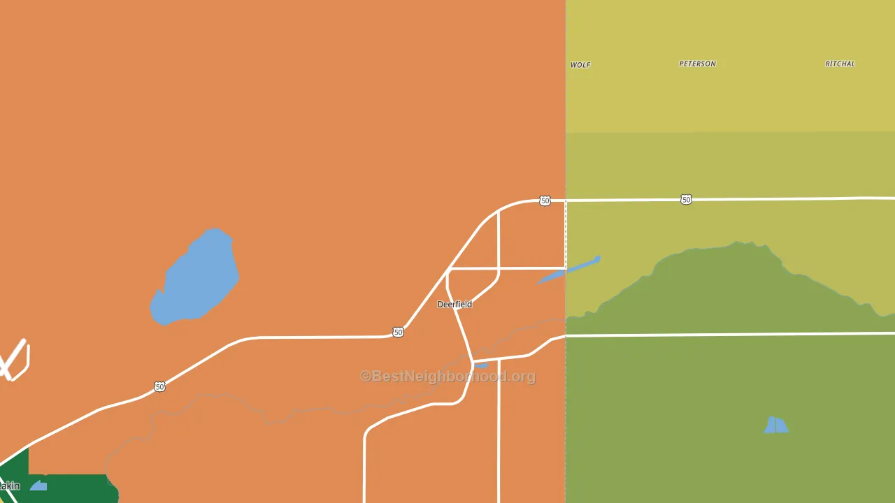 67838, KS block-group voter-turnout map