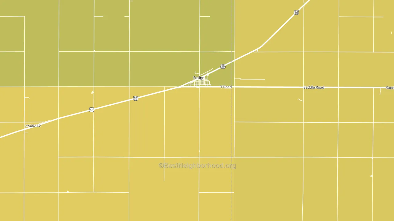 67841, KS block-group voter-turnout map