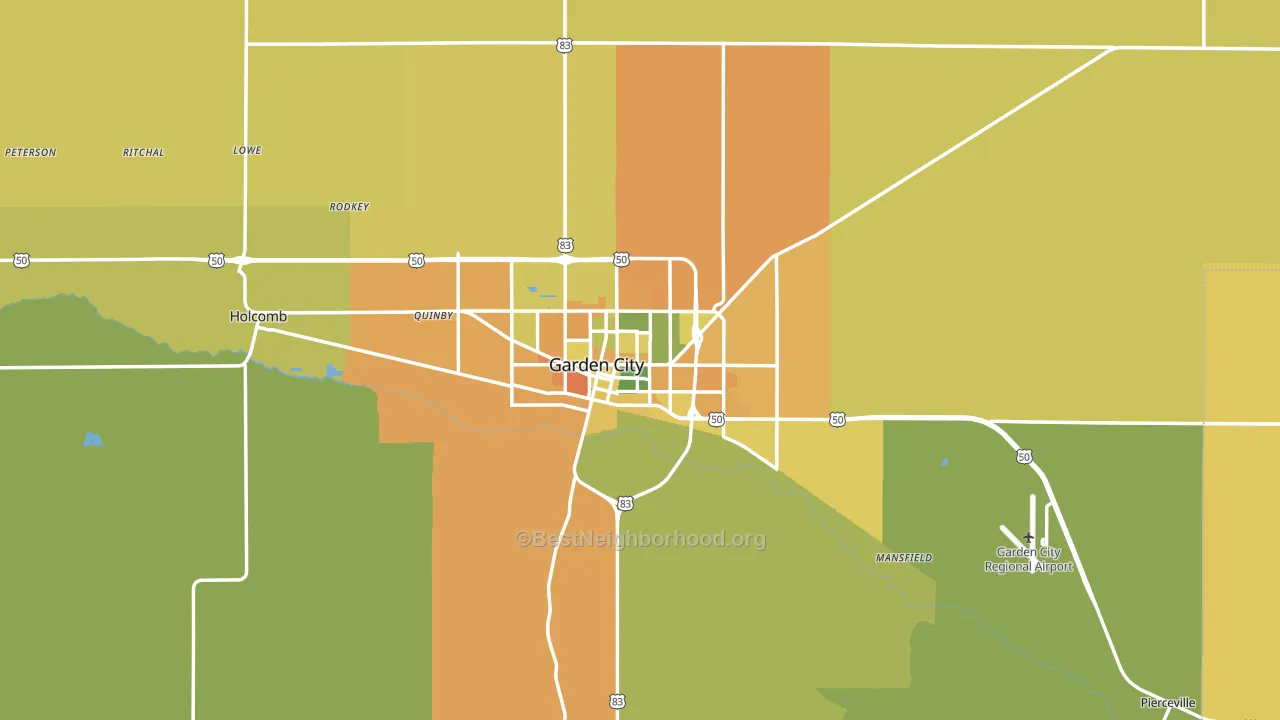 67846, KS block-group voter-turnout map