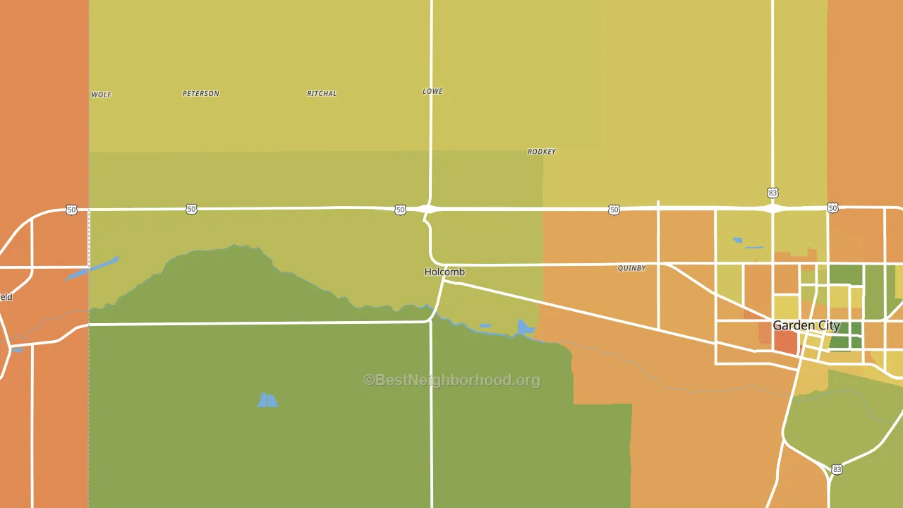 67851, KS block-group voter-turnout map