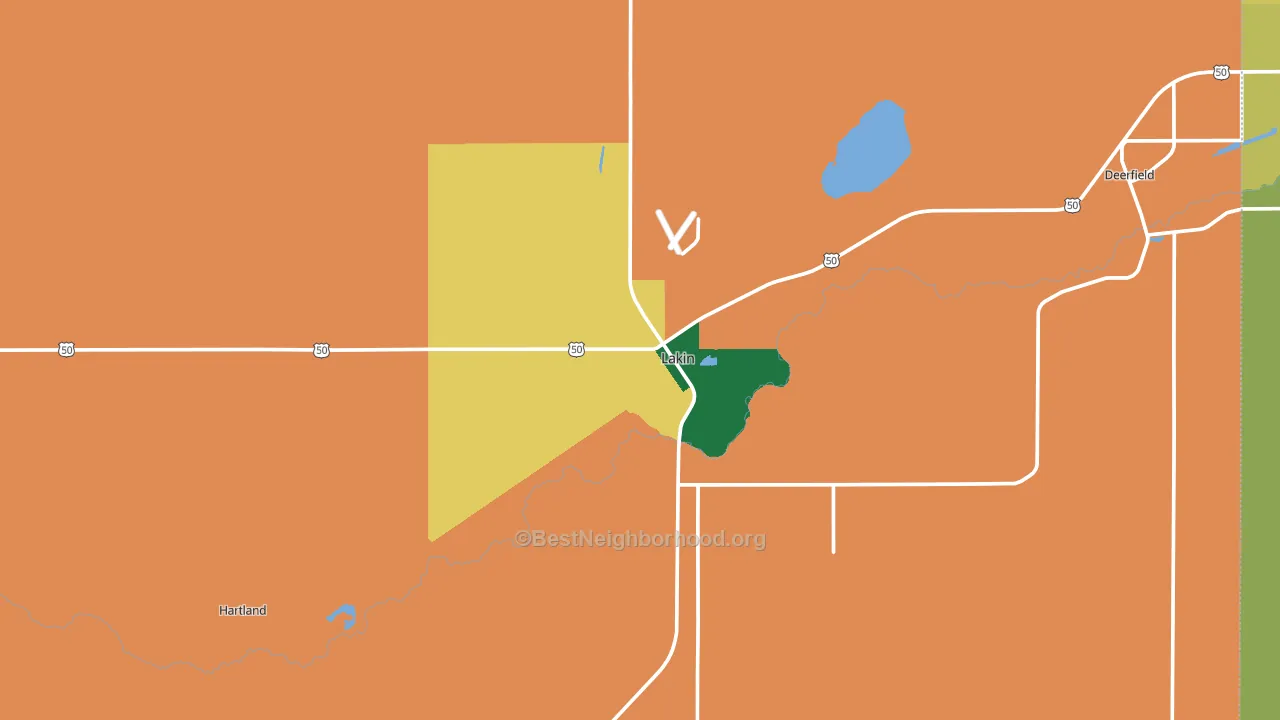 67860, KS block-group voter-turnout map