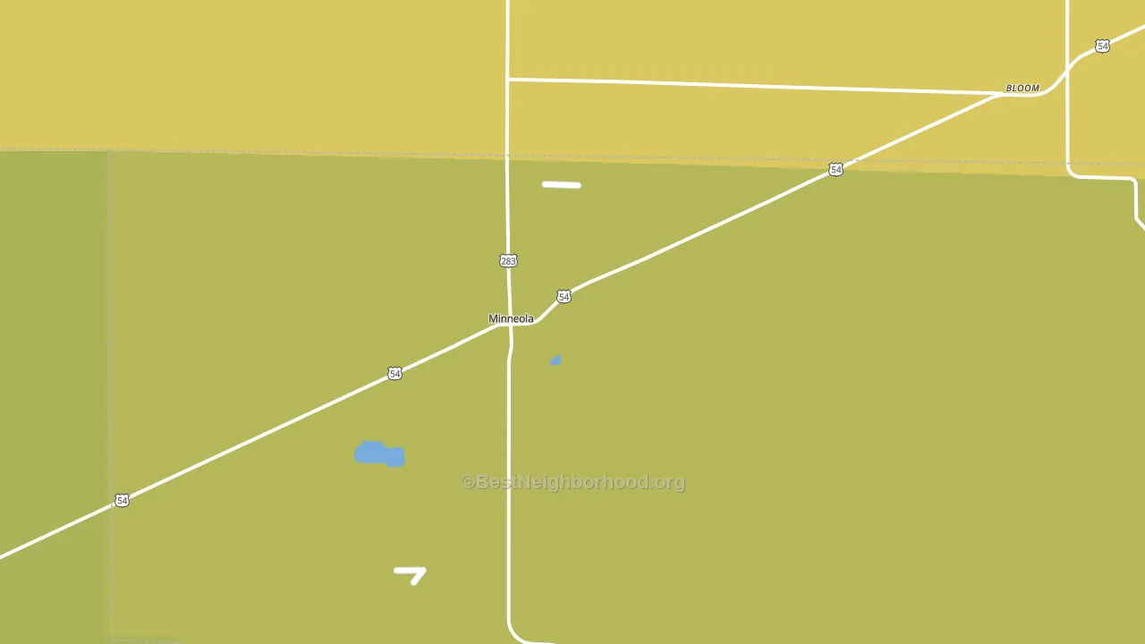 67865, KS block-group voter-turnout map
