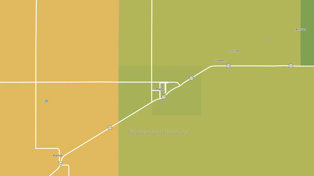 67869, KS block-group voter-turnout map