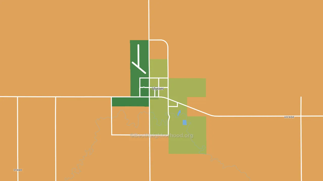 67880, KS block-group voter-turnout map