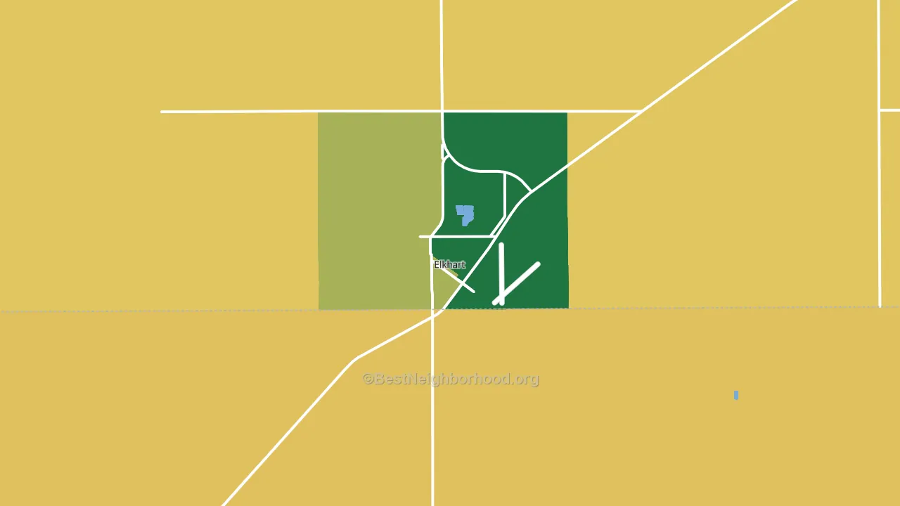 67950, KS block-group voter-turnout map