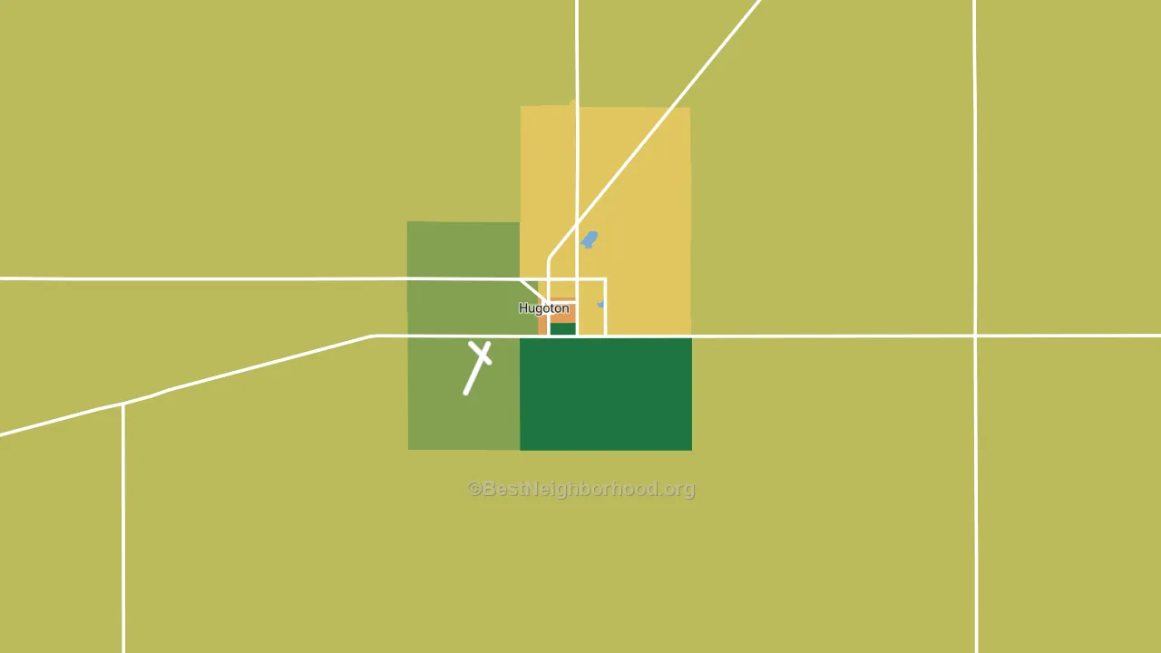 67951, KS block-group voter-turnout map