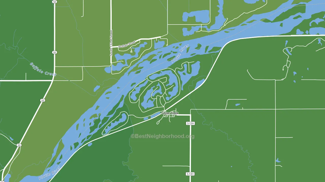 68016, NE block-group voter-turnout map
