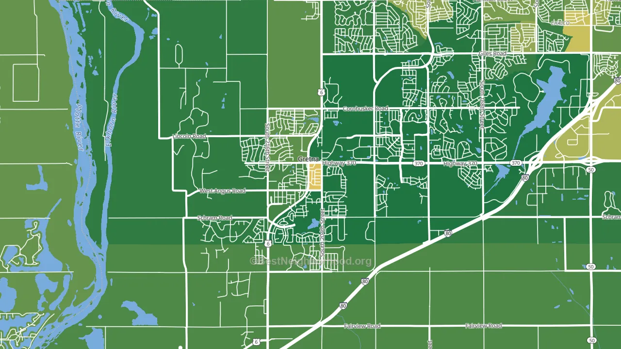 68028, NE block-group voter-turnout map
