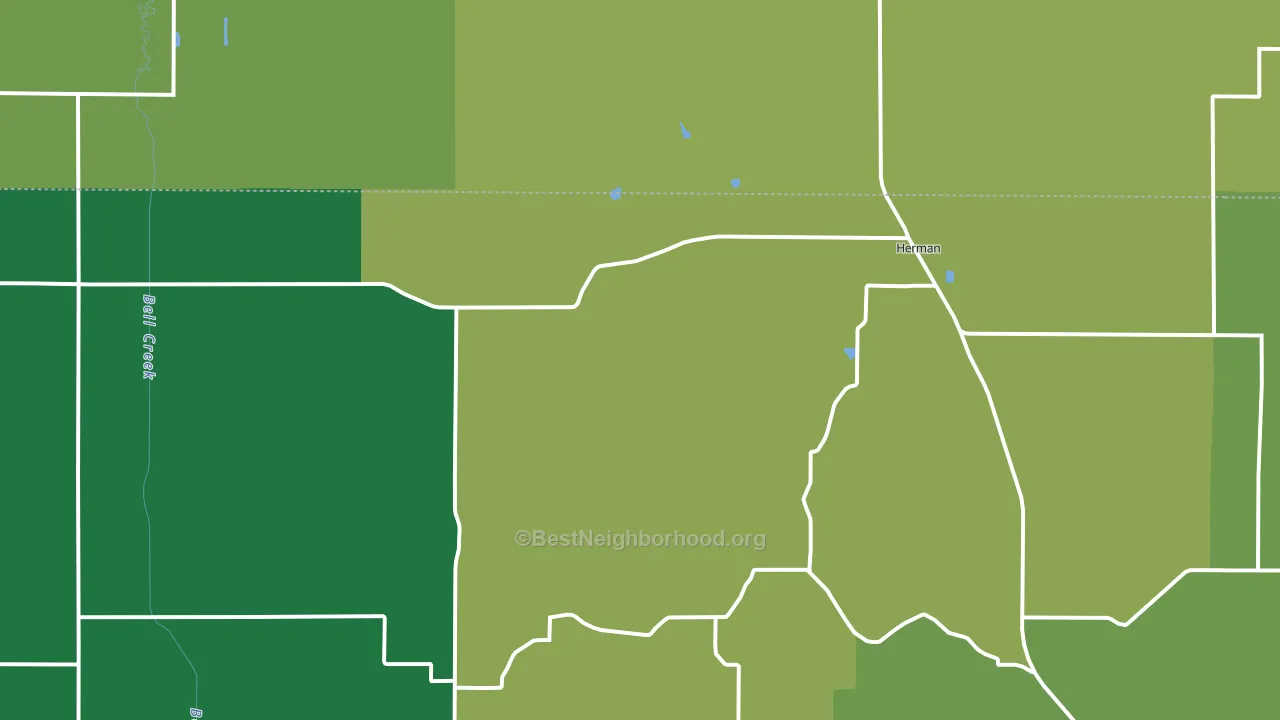68029, NE block-group voter-turnout map