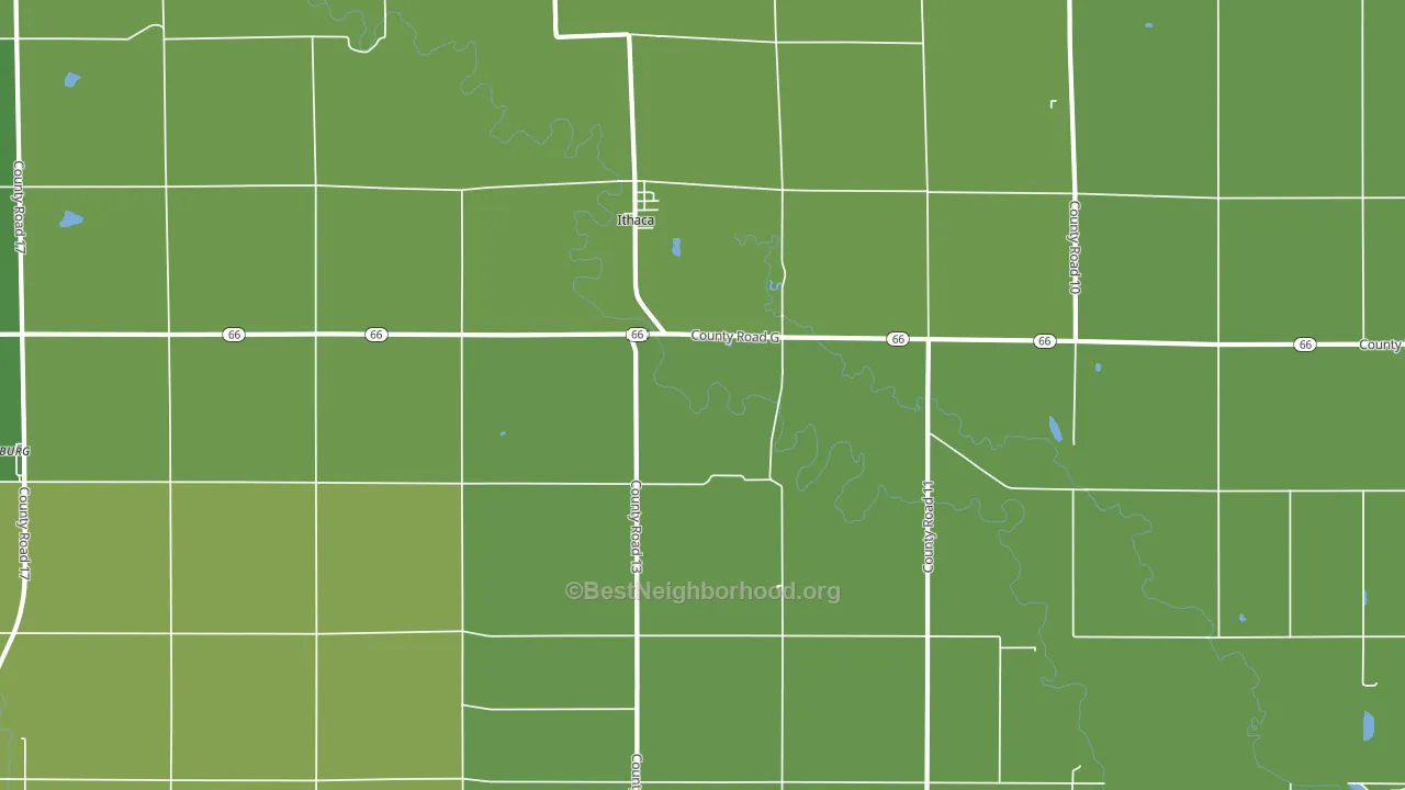 68033, NE block-group voter-turnout map