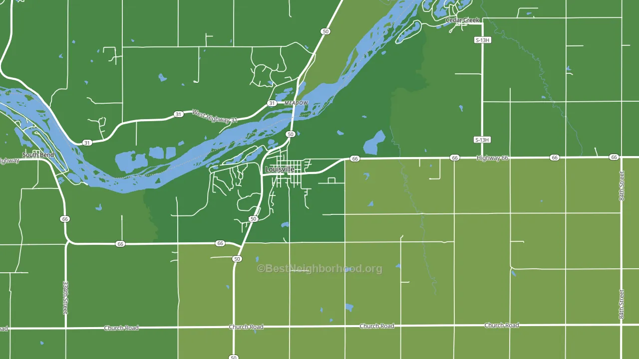 68037, NE block-group voter-turnout map