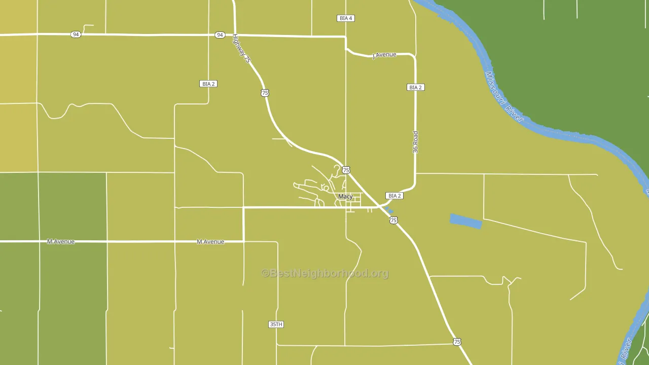 68039, NE block-group voter-turnout map