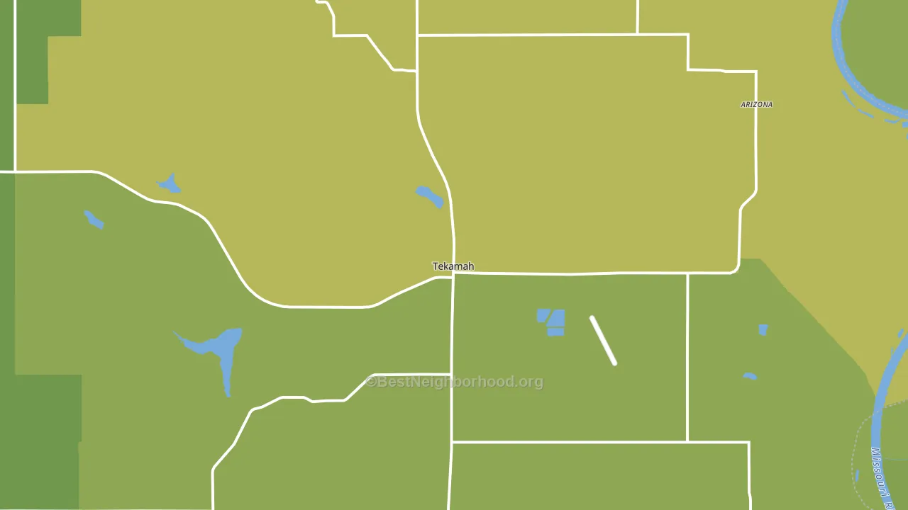 68061, NE block-group voter-turnout map