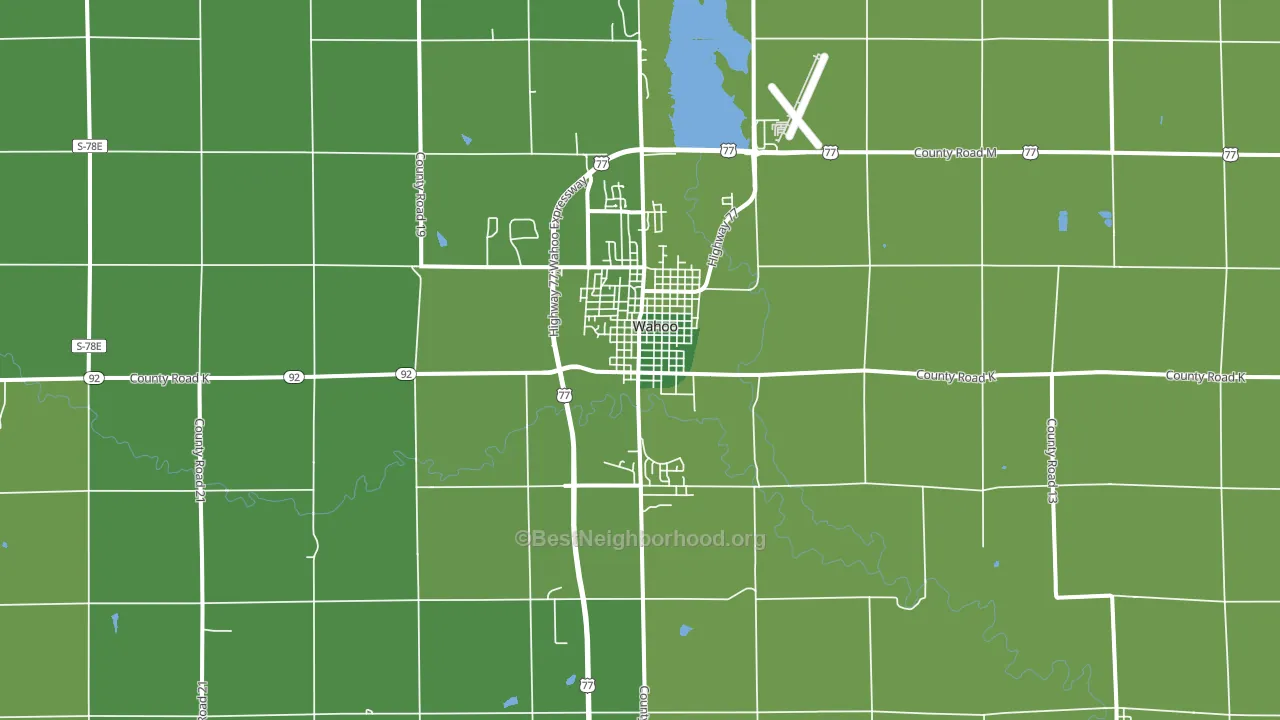 68066, NE block-group voter-turnout map