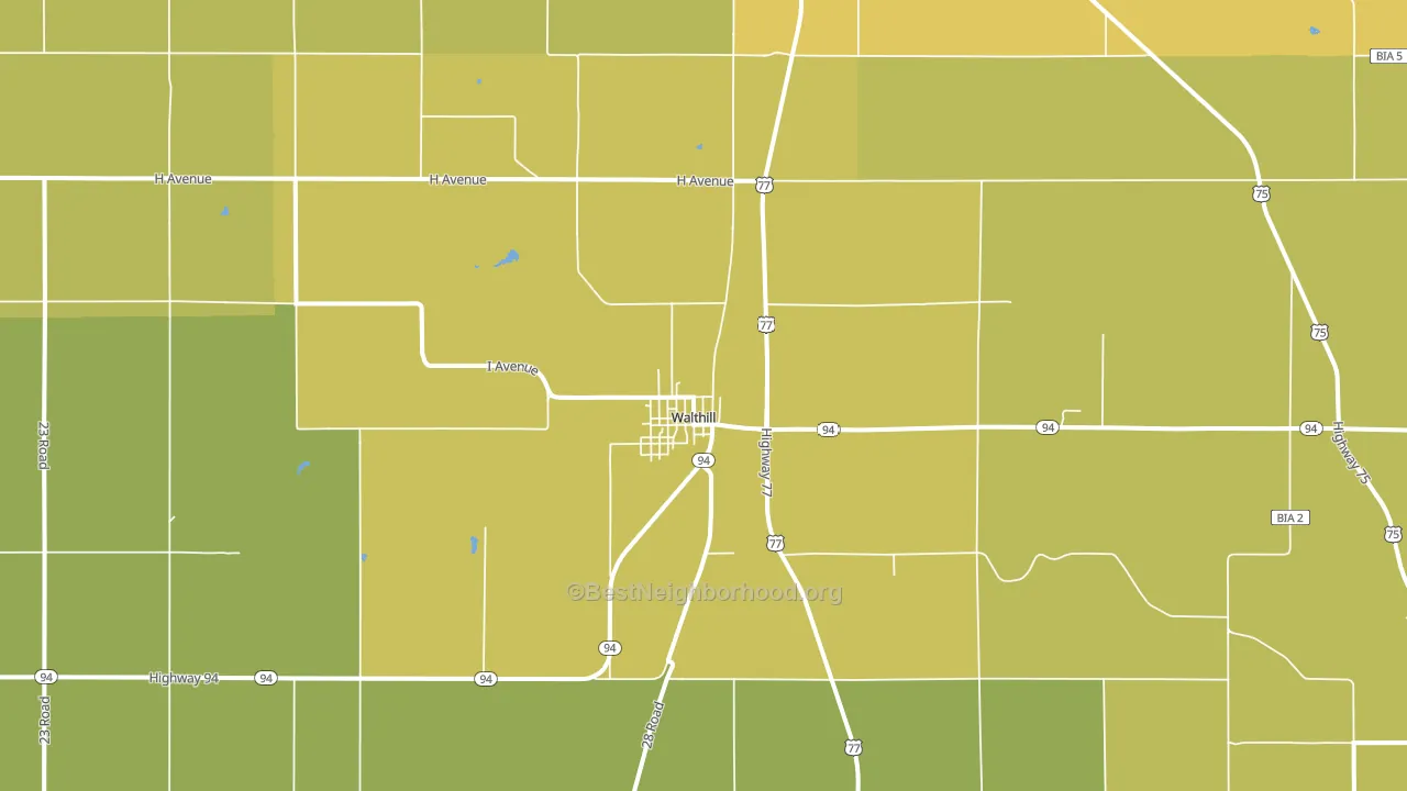 68067, NE block-group voter-turnout map