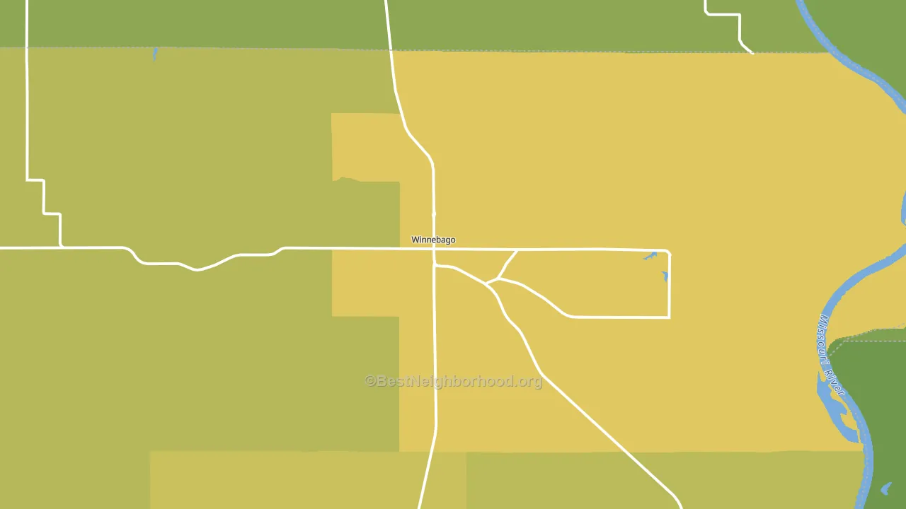 68071, NE block-group voter-turnout map