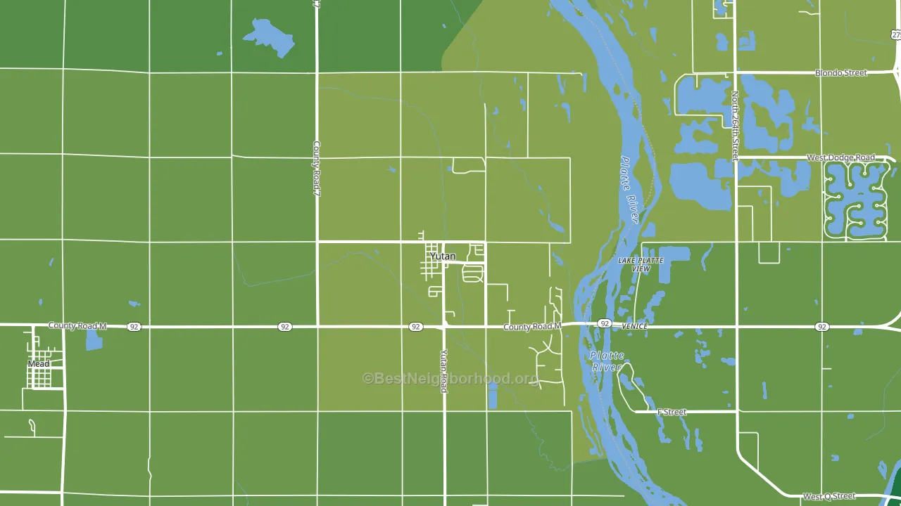68073, NE block-group voter-turnout map