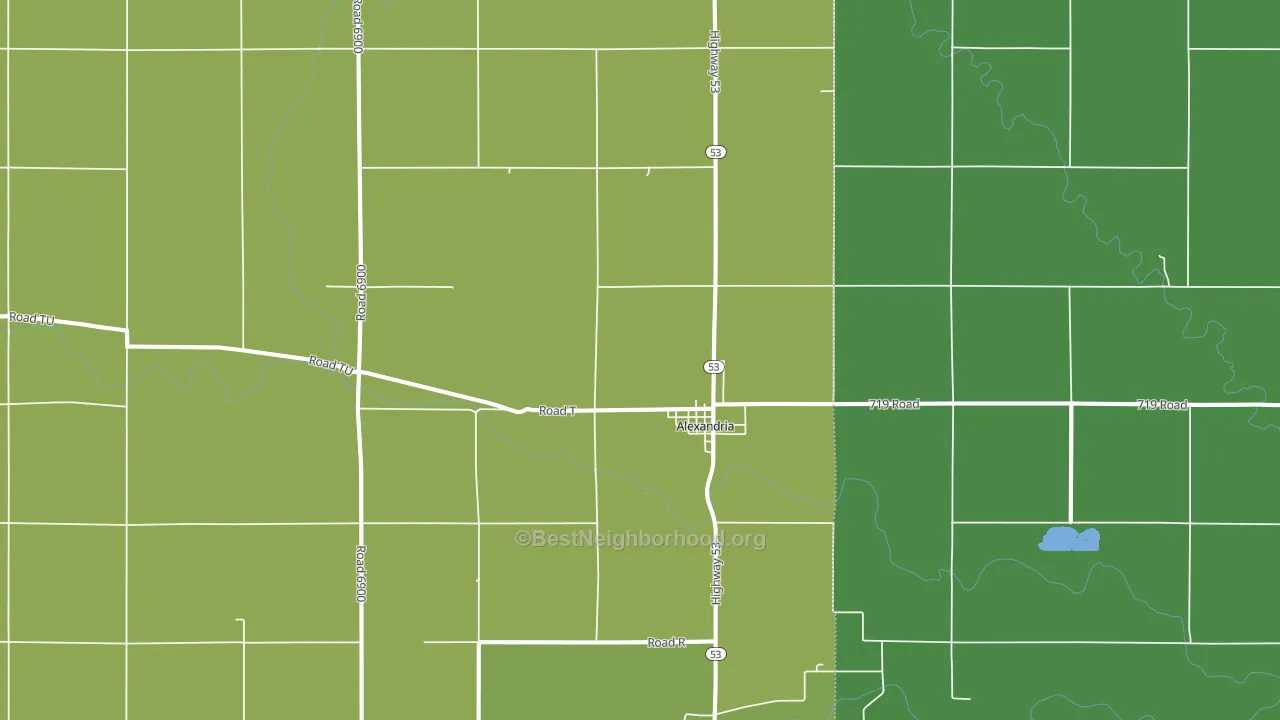 68303, NE block-group voter-turnout map