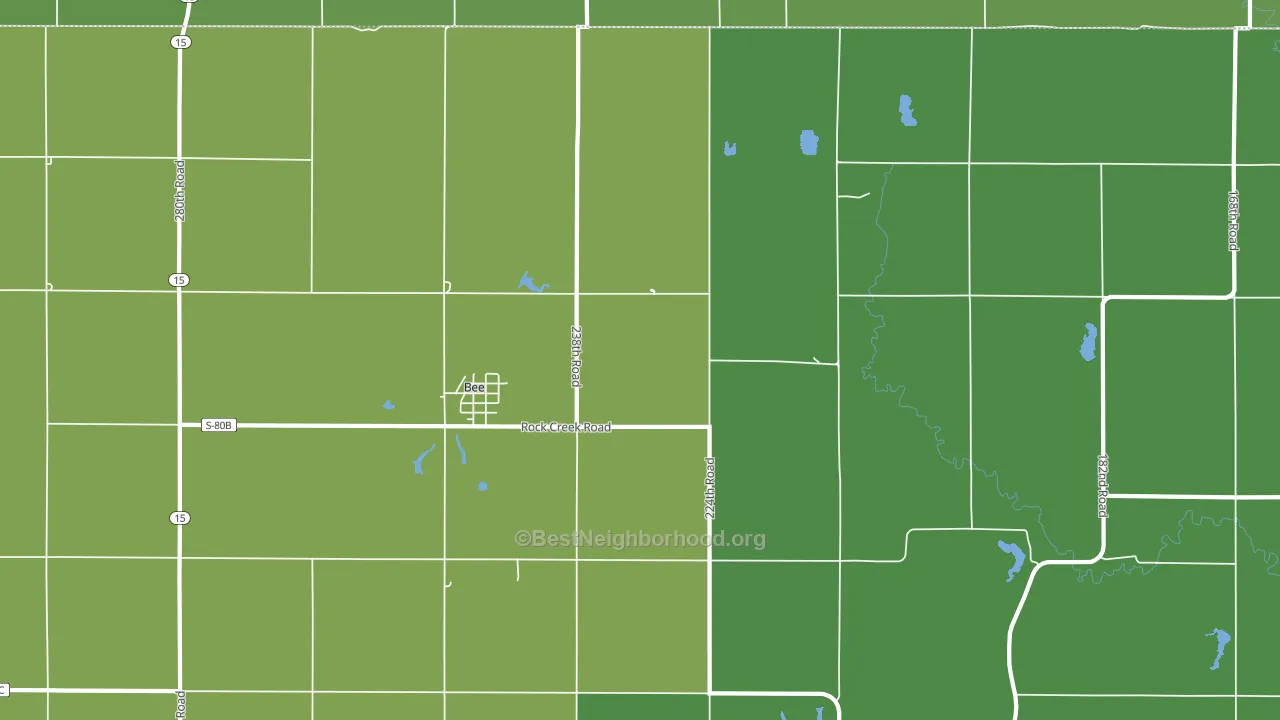 68314, NE block-group voter-turnout map