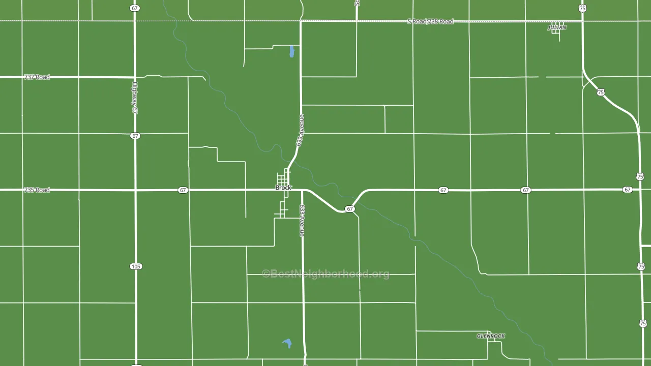 68320, NE block-group voter-turnout map