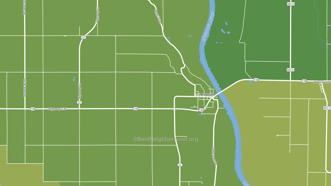 68321, NE block-group voter-turnout map