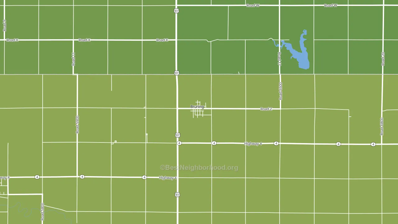 68322, NE block-group voter-turnout map