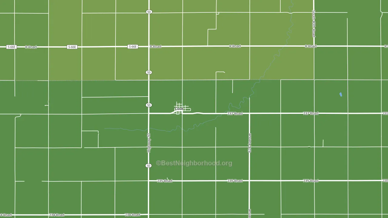 68329, NE block-group voter-turnout map