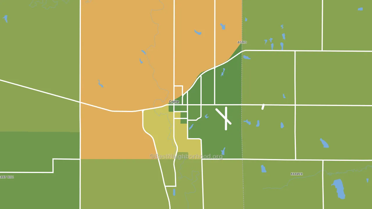 68333, NE block-group voter-turnout map