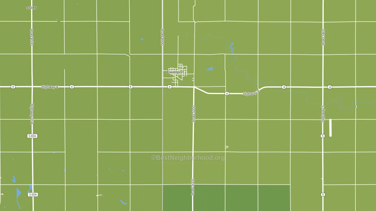 68335, NE block-group voter-turnout map