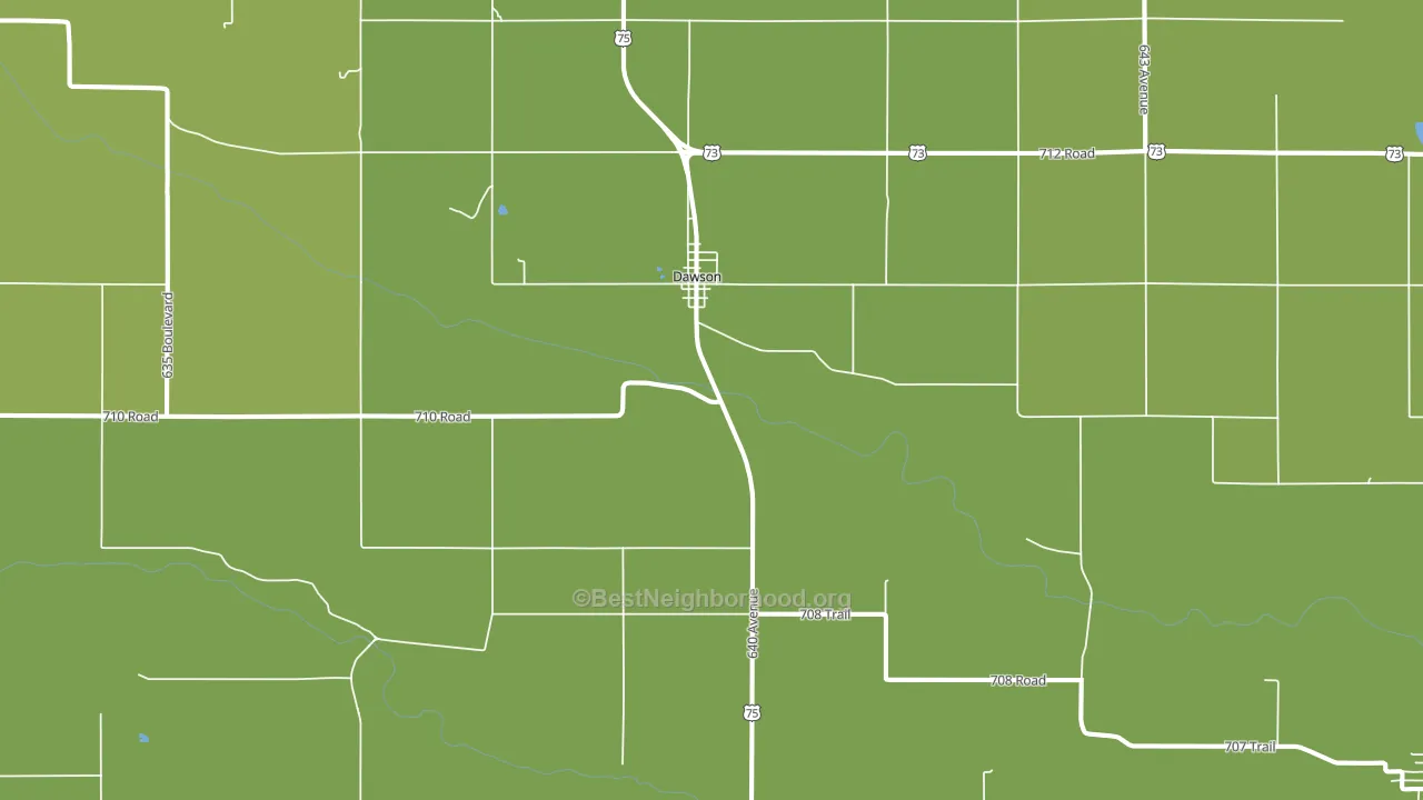 68337, NE block-group voter-turnout map
