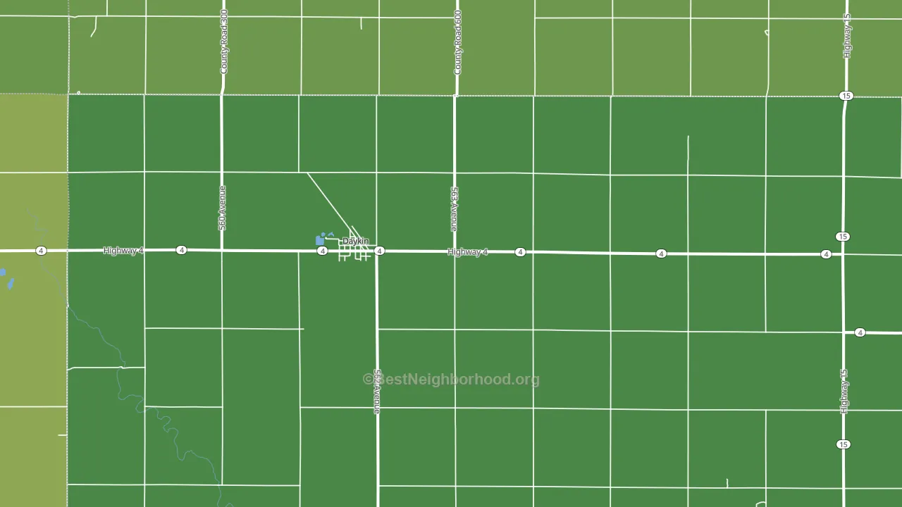 68338, NE block-group voter-turnout map