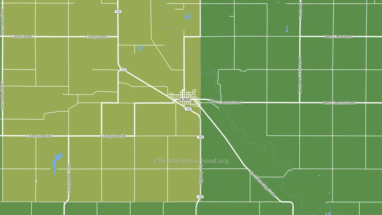 68341, NE block-group voter-turnout map