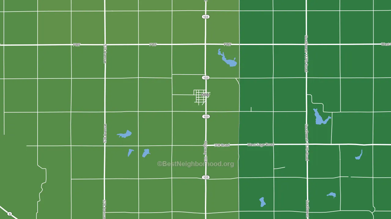 68342, NE block-group voter-turnout map