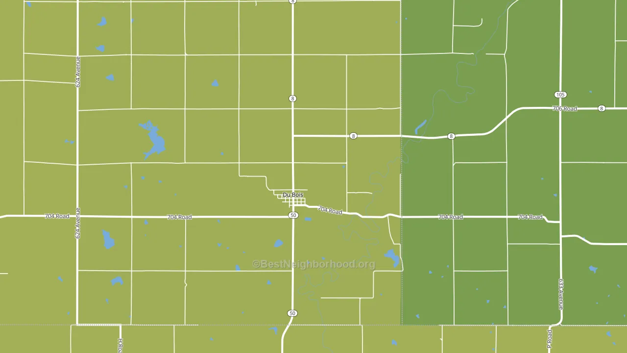 68345, NE block-group voter-turnout map