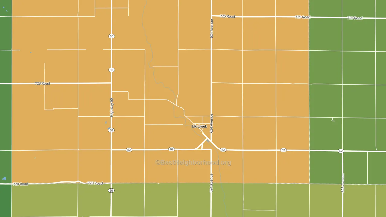 68348, NE block-group voter-turnout map