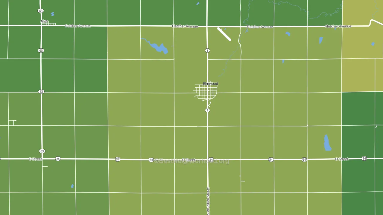 68349, NE block-group voter-turnout map