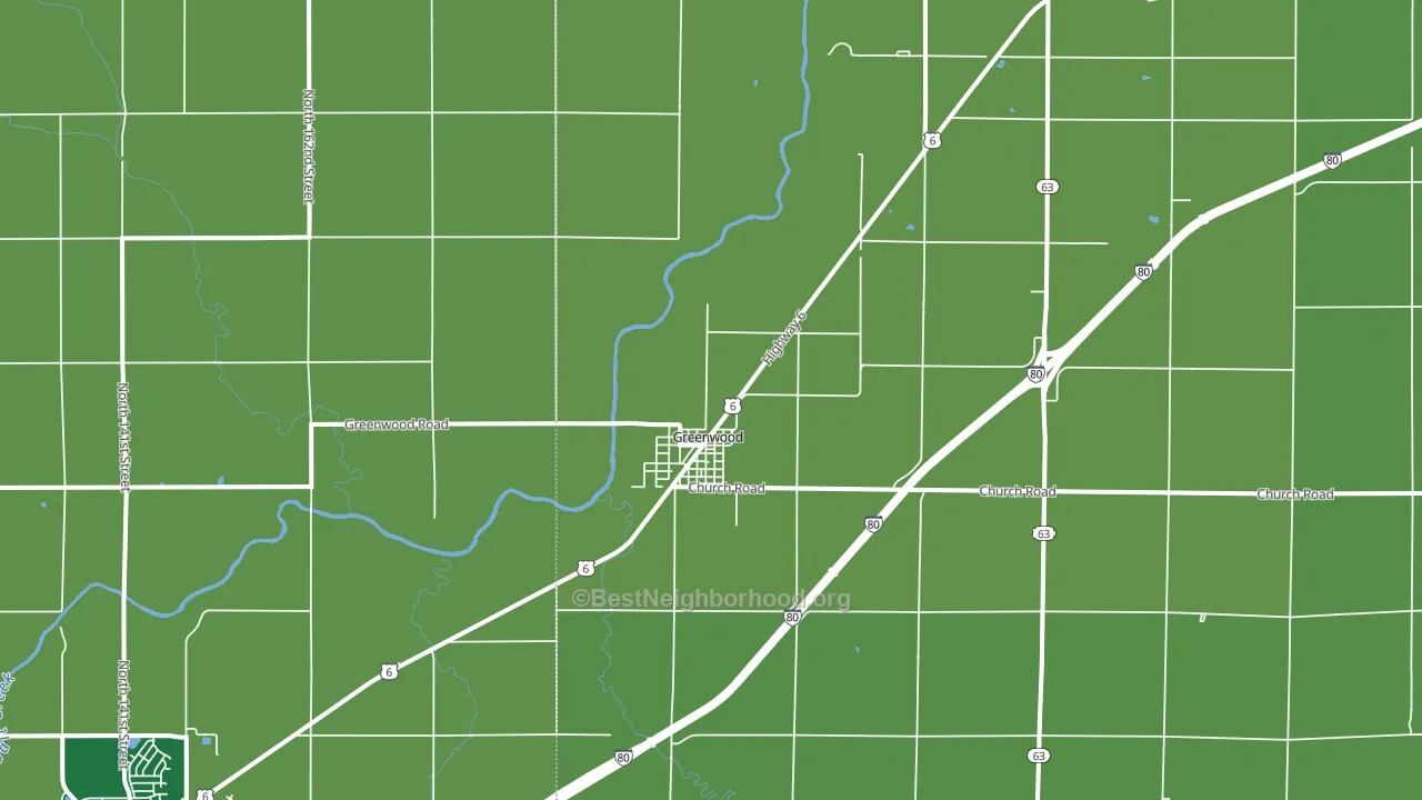 68366, NE block-group voter-turnout map