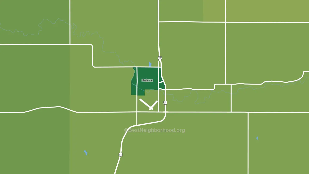 68370, NE block-group voter-turnout map