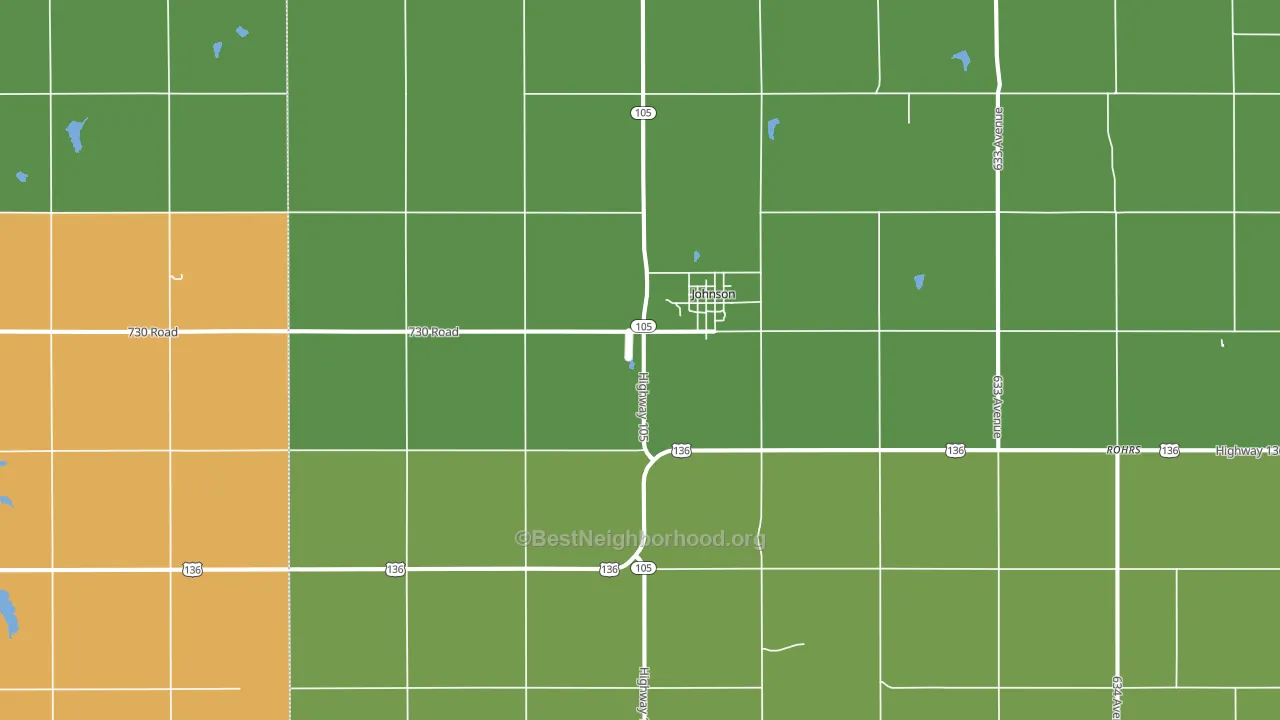 68378, NE block-group voter-turnout map