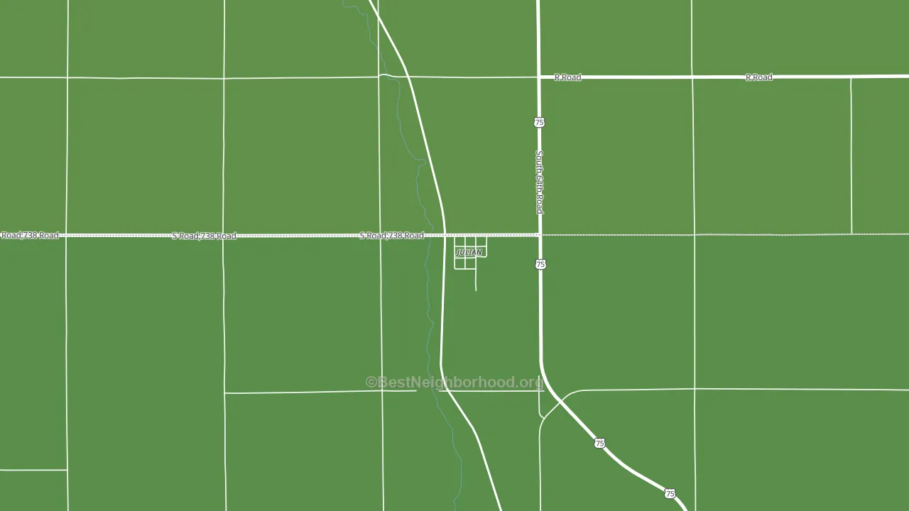 68379, NE block-group voter-turnout map