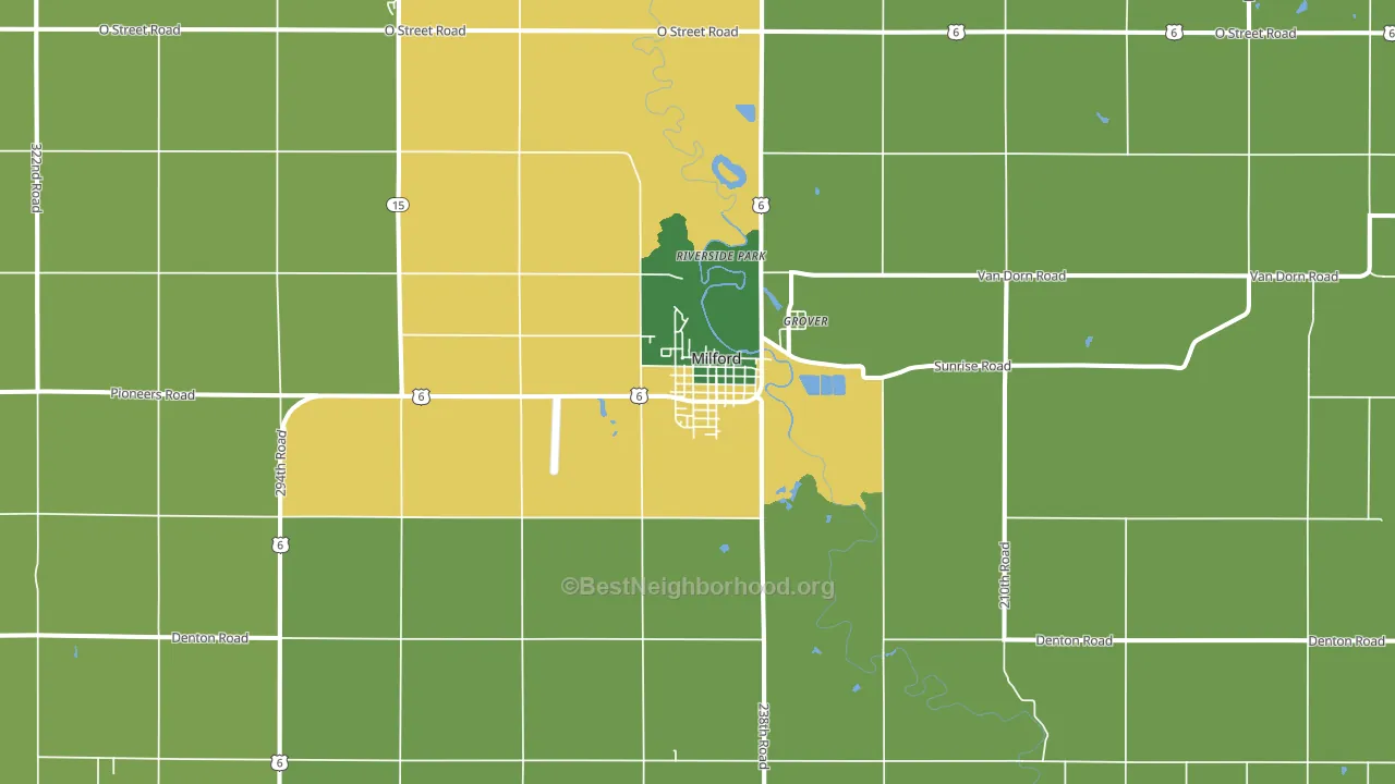 68405, NE block-group voter-turnout map