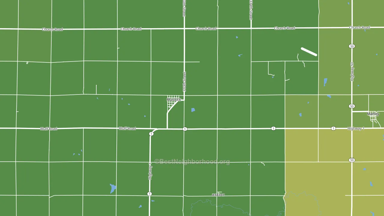 68407, NE block-group voter-turnout map